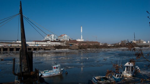 La sucrerie et la glace sur Loire