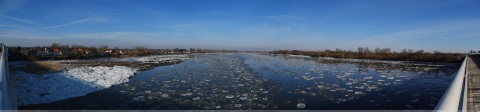 La glace sur Loire au pont de Bellevue